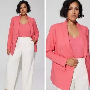 NWT TORRID Studio Refined Crepe Classic Long Line Blazer